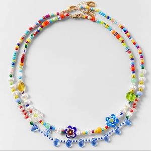 Zara two set beaded necklaces never worn before
